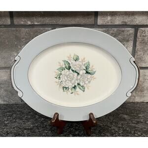 Vtg 11” Sheraton Oval Serving Platter by Harmony House Fine China Sears #3250.